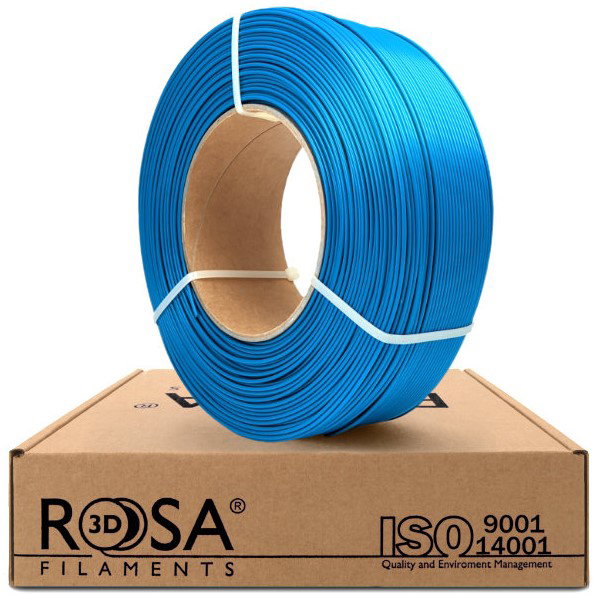 3D plastikas Rosa3D PLA CAPRI BLUE SATIN, 1 kg, 1.75 mm, mėlyna sp.-0
