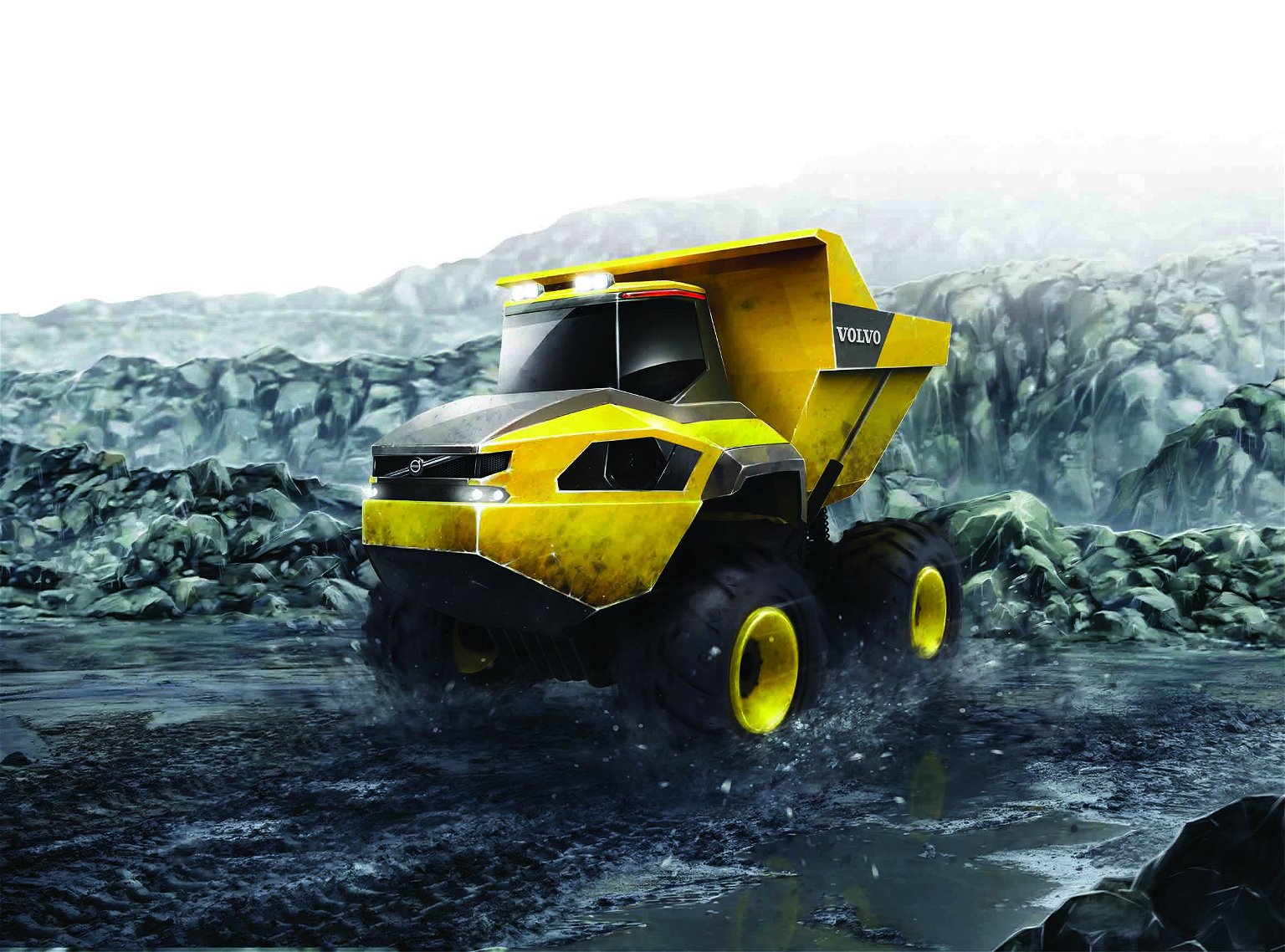 MAISTO TECH valdomas automodelis Volvo Rock Hauler Dump Truck, 82731 - 4