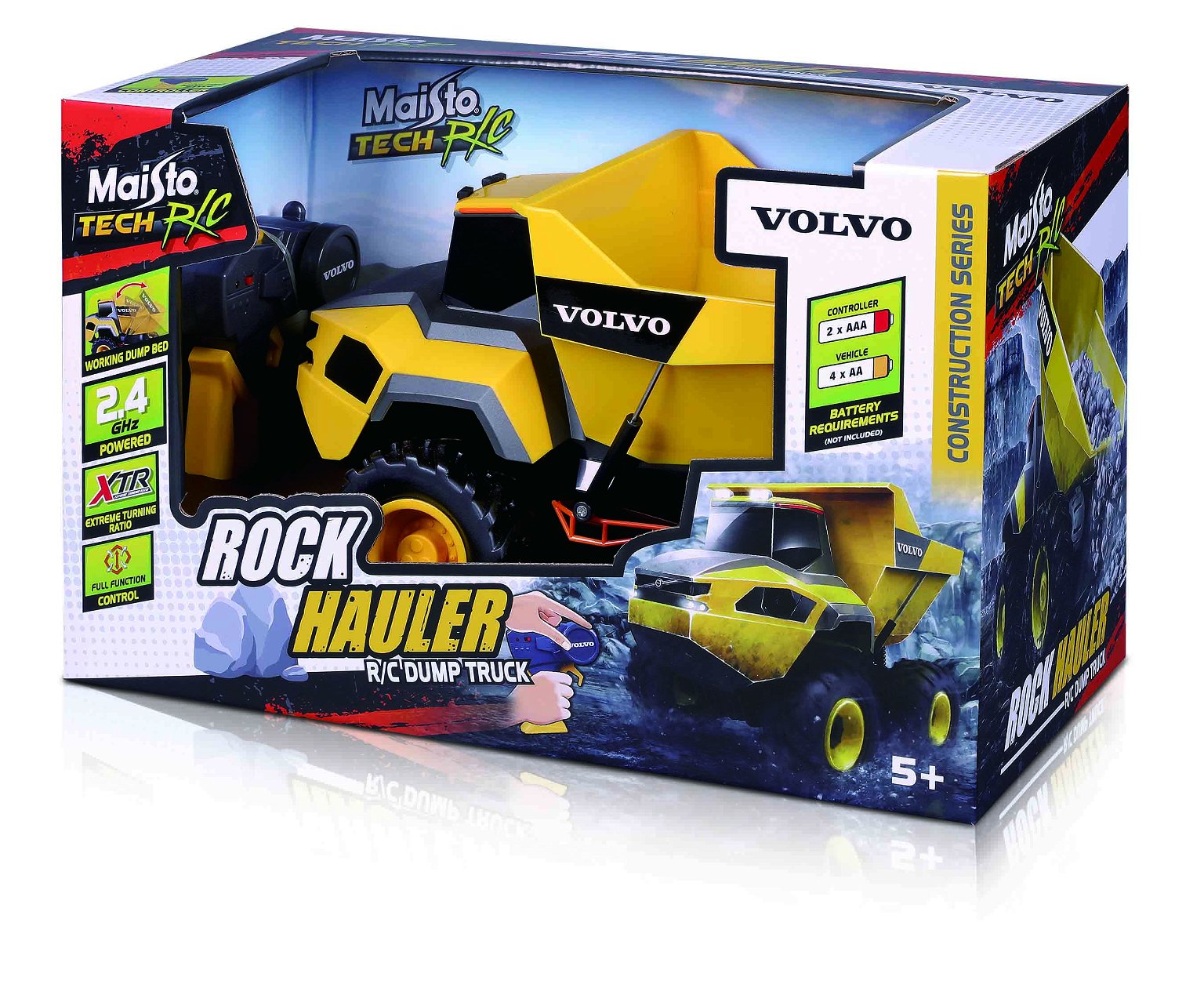 MAISTO TECH valdomas automodelis Volvo Rock Hauler Dump Truck, 82731 - 3