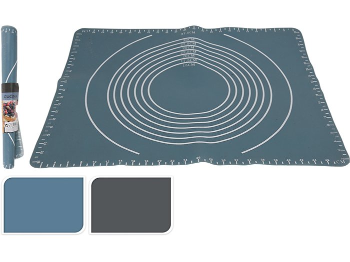 Kepimo / maisto ruošimo kilimėlis, silikoninis, 3 spalvų, 50 x 40 cm