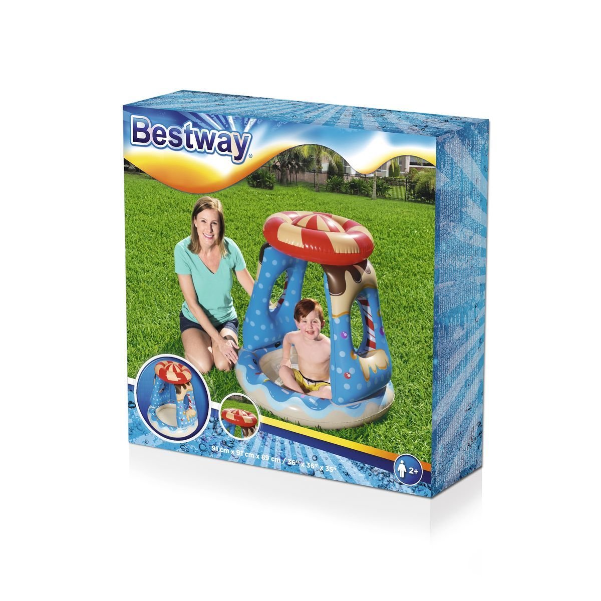 Vaikiškas baseinas BESTWAY Candyville Playtime, 91 x 91 x 89 cm - 3