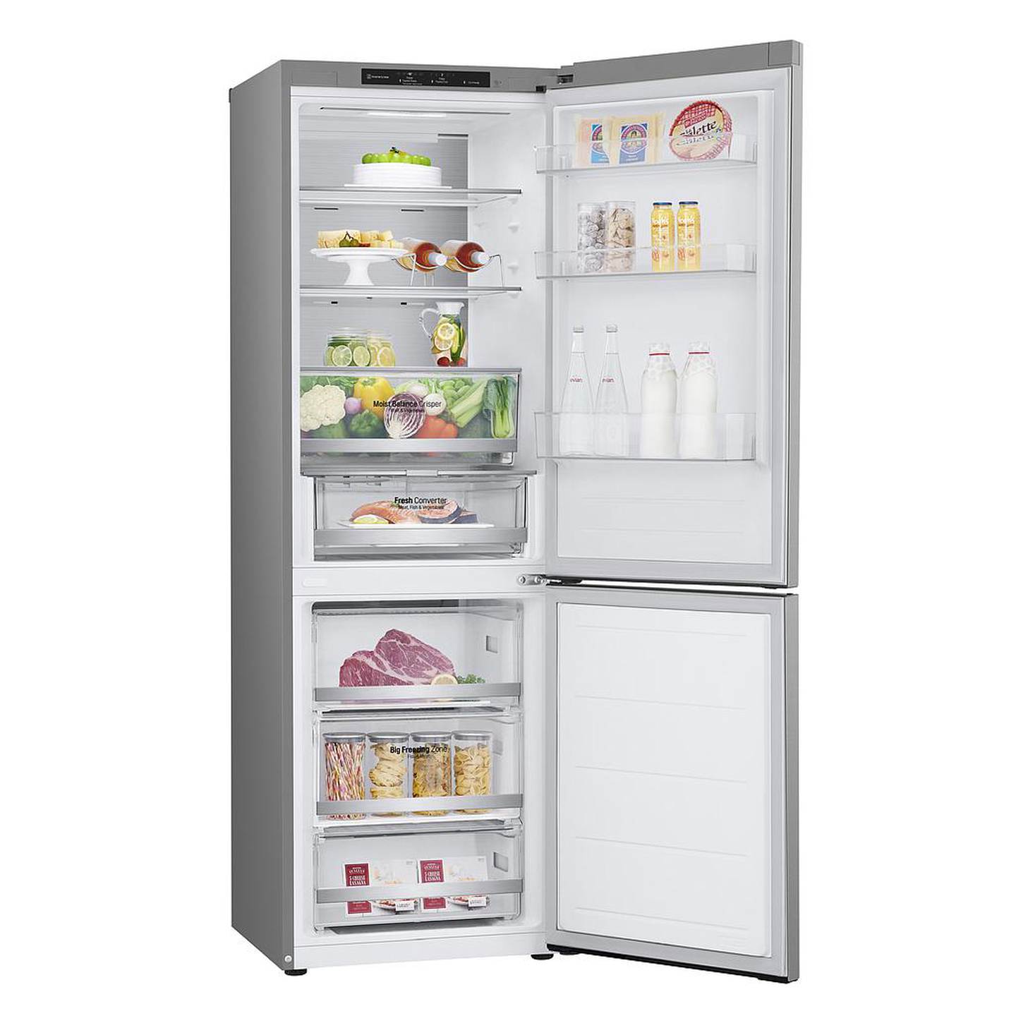 Šaldytuvas su šaldikliu LG GBV5140CPY, pilkos sp., 185 cm-1