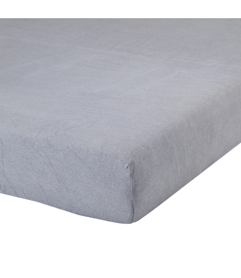 Frotinė paklodė su guma Grey, 180x200 cm - 1