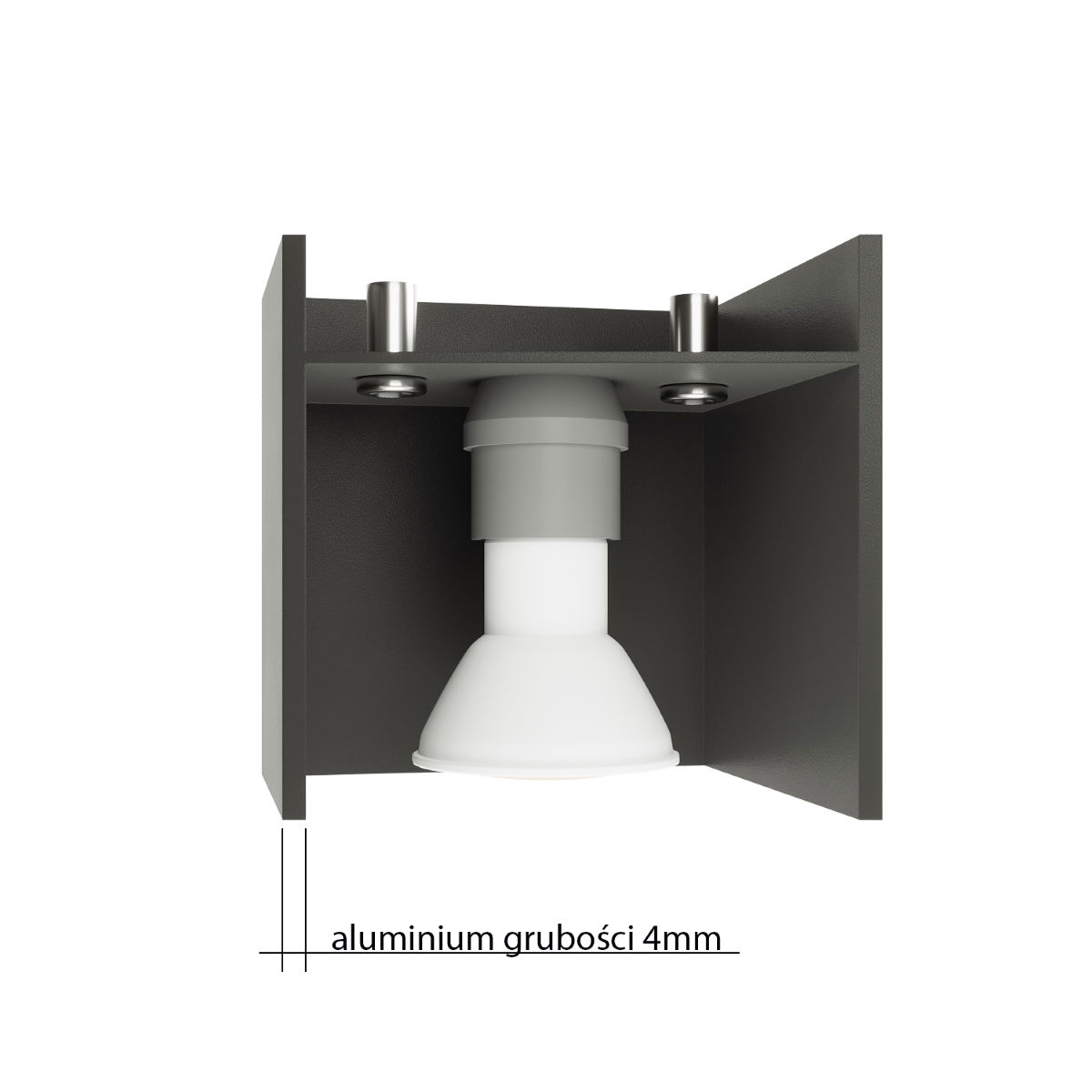 Sieninis šviestuvas SOLLUX QUAD MAXI, 40 W, baltas - 4