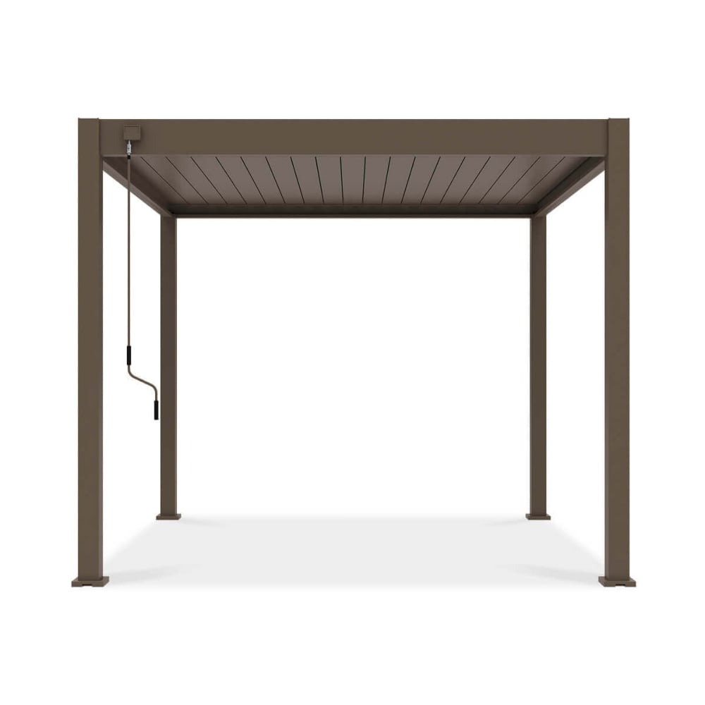 Pavėsinė Pergola ELEGANCE 300x300x256 cm, Taupe - 5