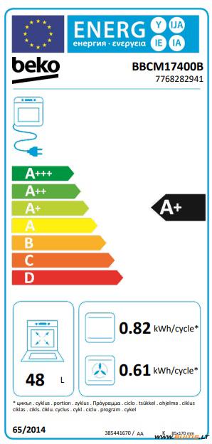 Elektrinė orkaitė BEKO BBVM17400B - 6