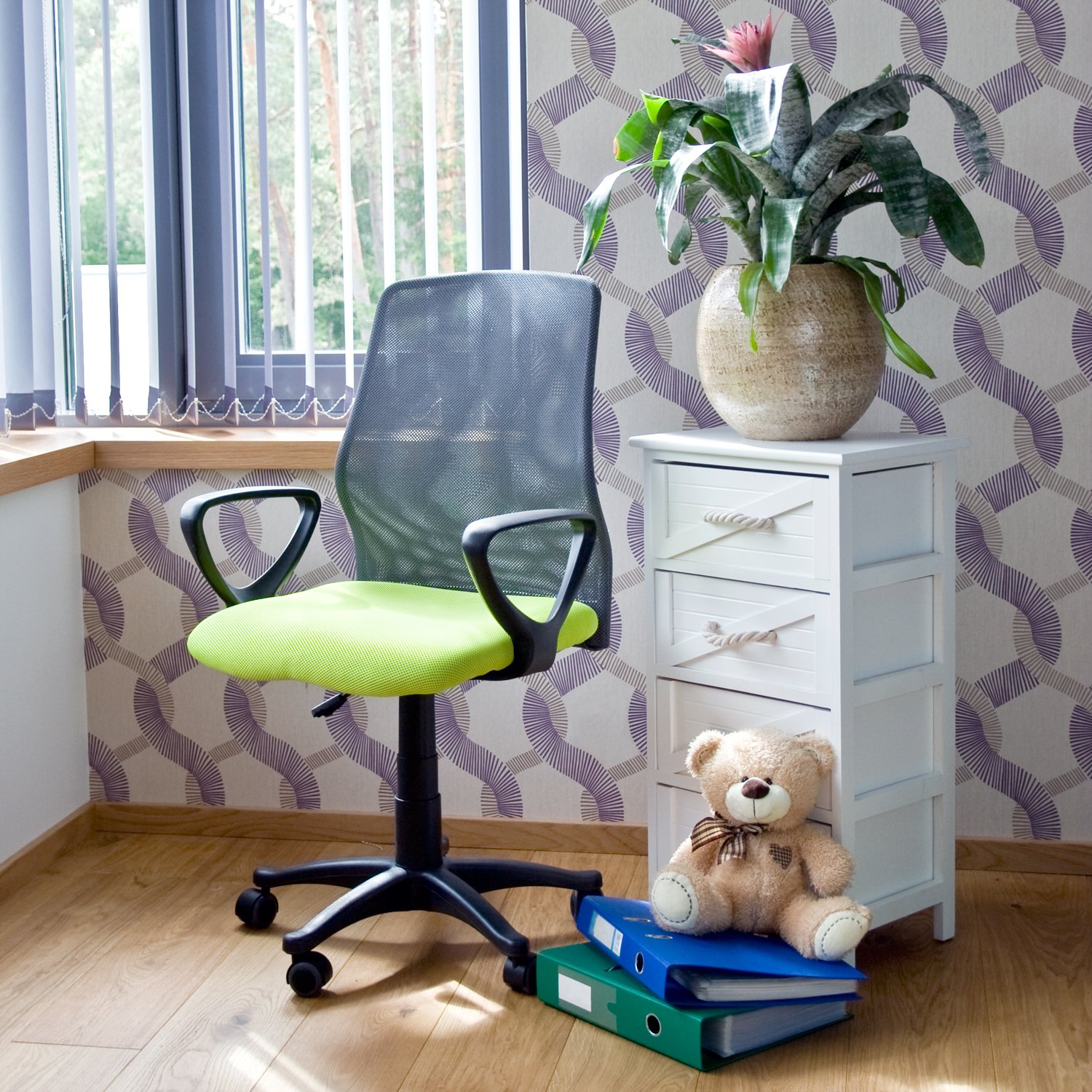 Biuro kėdė TREVISO, 59x58x90-102 cm, pilka - 3
