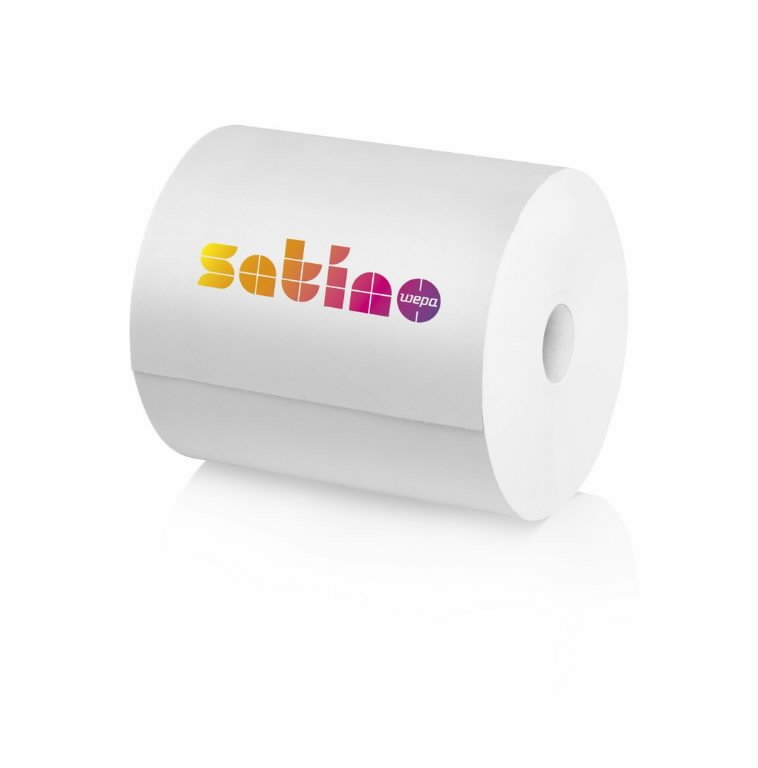 Popierinių šluosčių ritinys Satino by WEPA Comfort,2x 525 m CR1