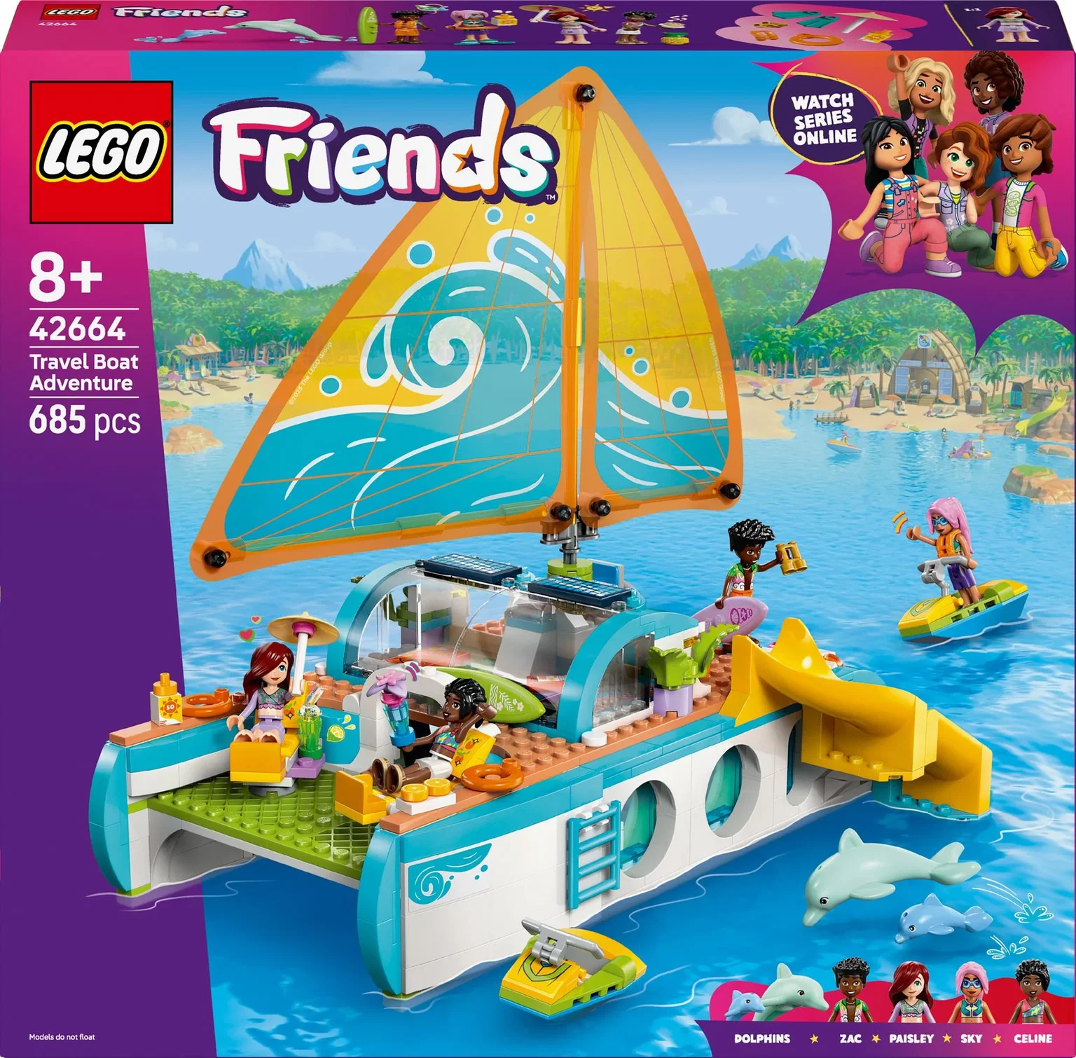 Konstruktorius LEGO Friends Travel Boat Adventure - 1