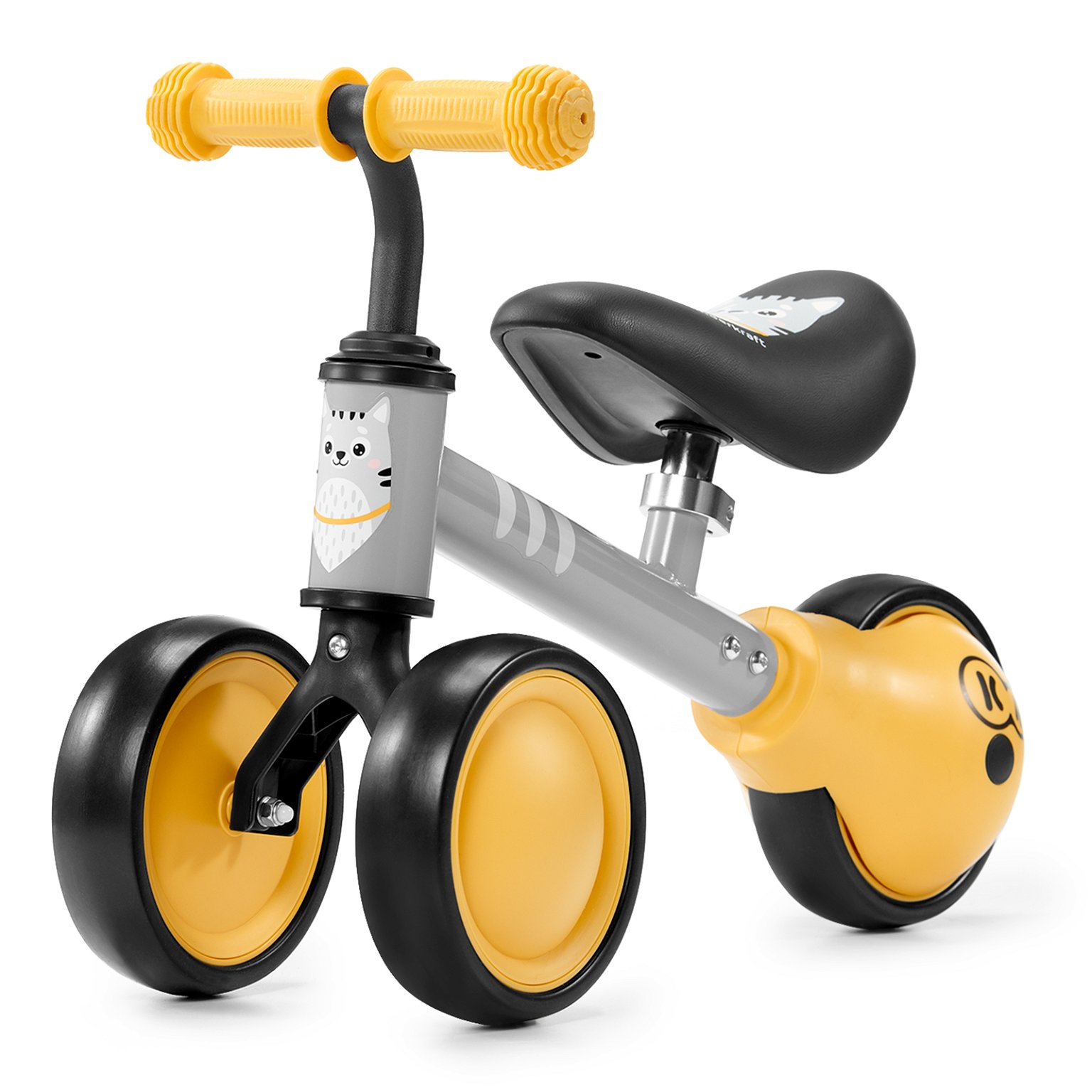 Balansinis dviratis KINDERKRAFT mini CUTIE, geltonas