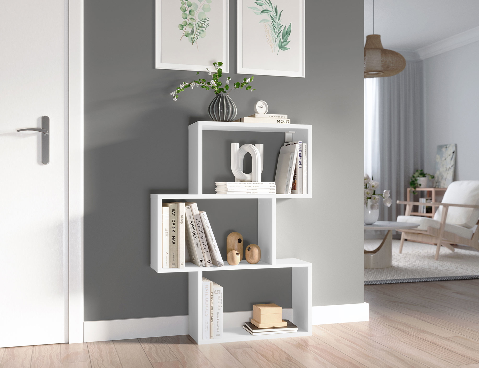 Pastatoma lentyna Evertti, balta - 6