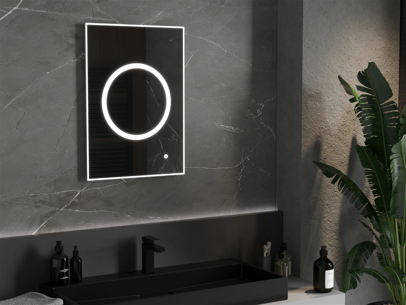 Vonios veidrodis Mexen Koga su LED apšvietimu ir šildymo kilimėliu, 50 x 70 cm - 2