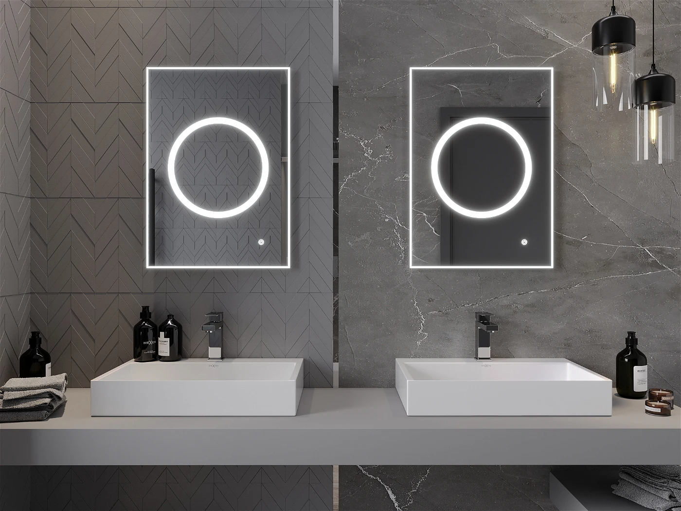 Vonios veidrodis Mexen Koga su LED apšvietimu ir šildymo kilimėliu, 50 x 70 cm - 4