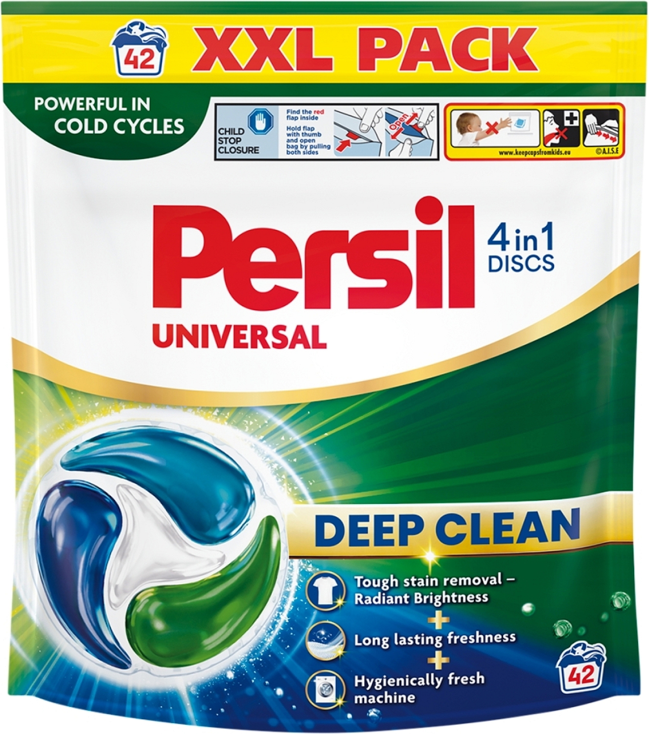 Skalbimo kapsulės PERSIL DISCS Color, 42 vnt
