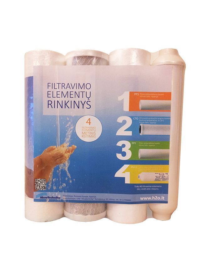 Geriamojo vandens sist. 4 filtr. elementų rinkinys-0