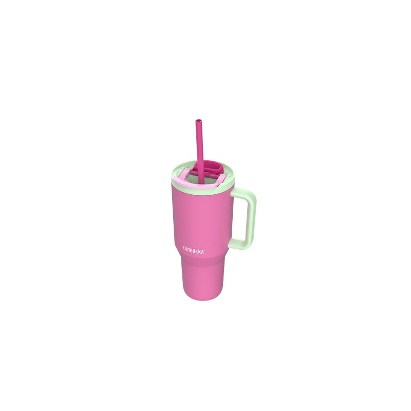 Termo puodelis su šiaudeliu KAMBUKKA RIO, rožinės sp., 950 ml-0