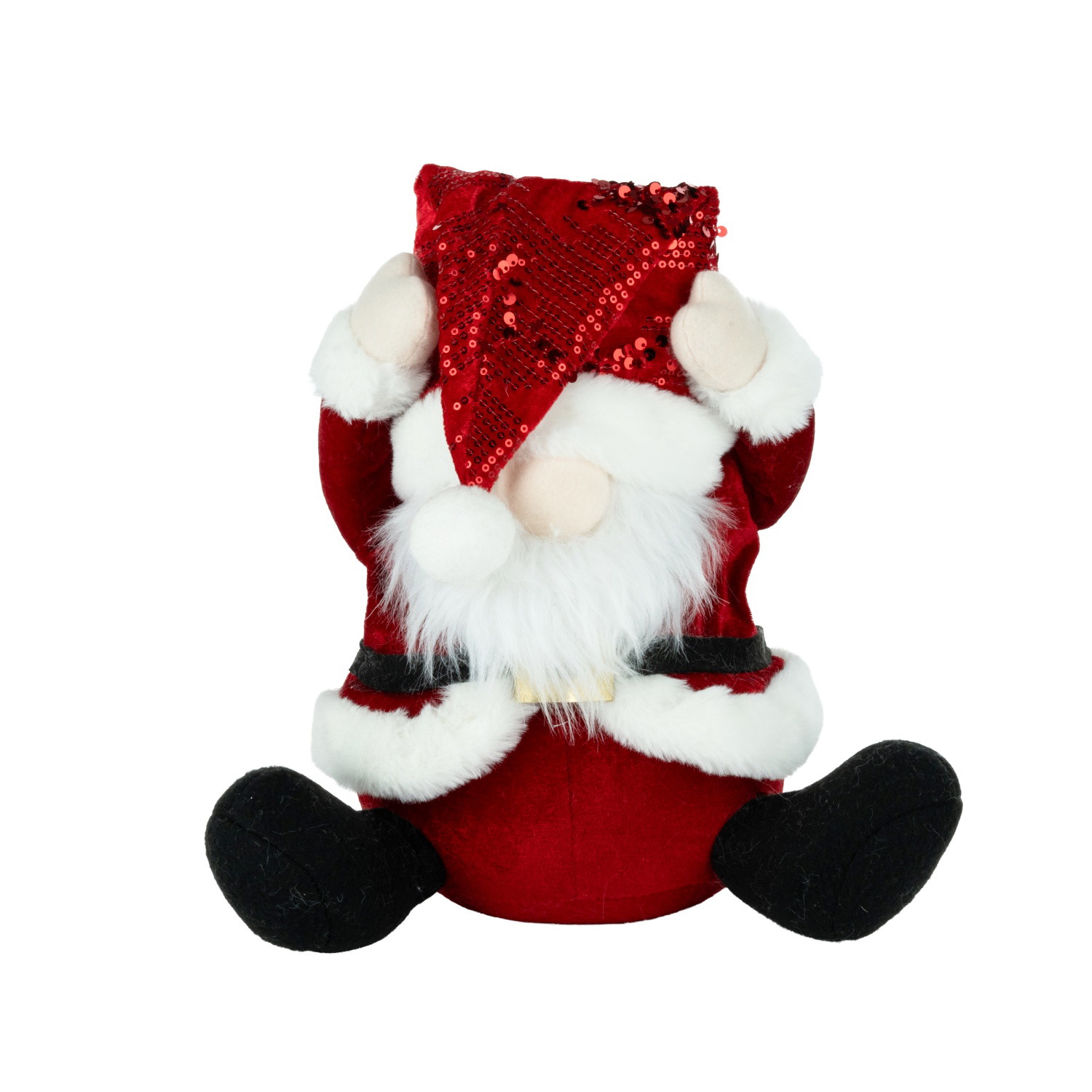 Kalėdų dekoracija ELEMENTS SENSE SANTA, baltos/raudonos sp., 30 cm-0