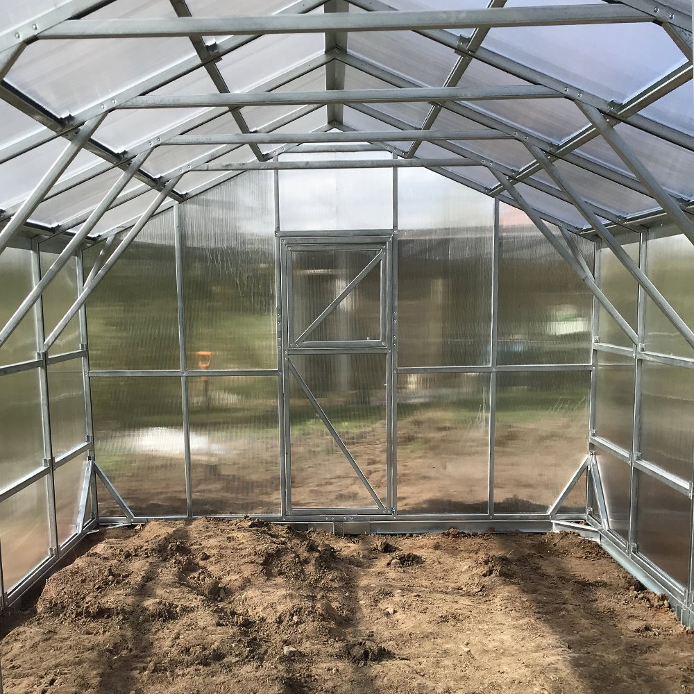 Šiltnamis DELUXE, 6 mm polikarbonato danga,  4 x 6 m, 24 kv.m - 3