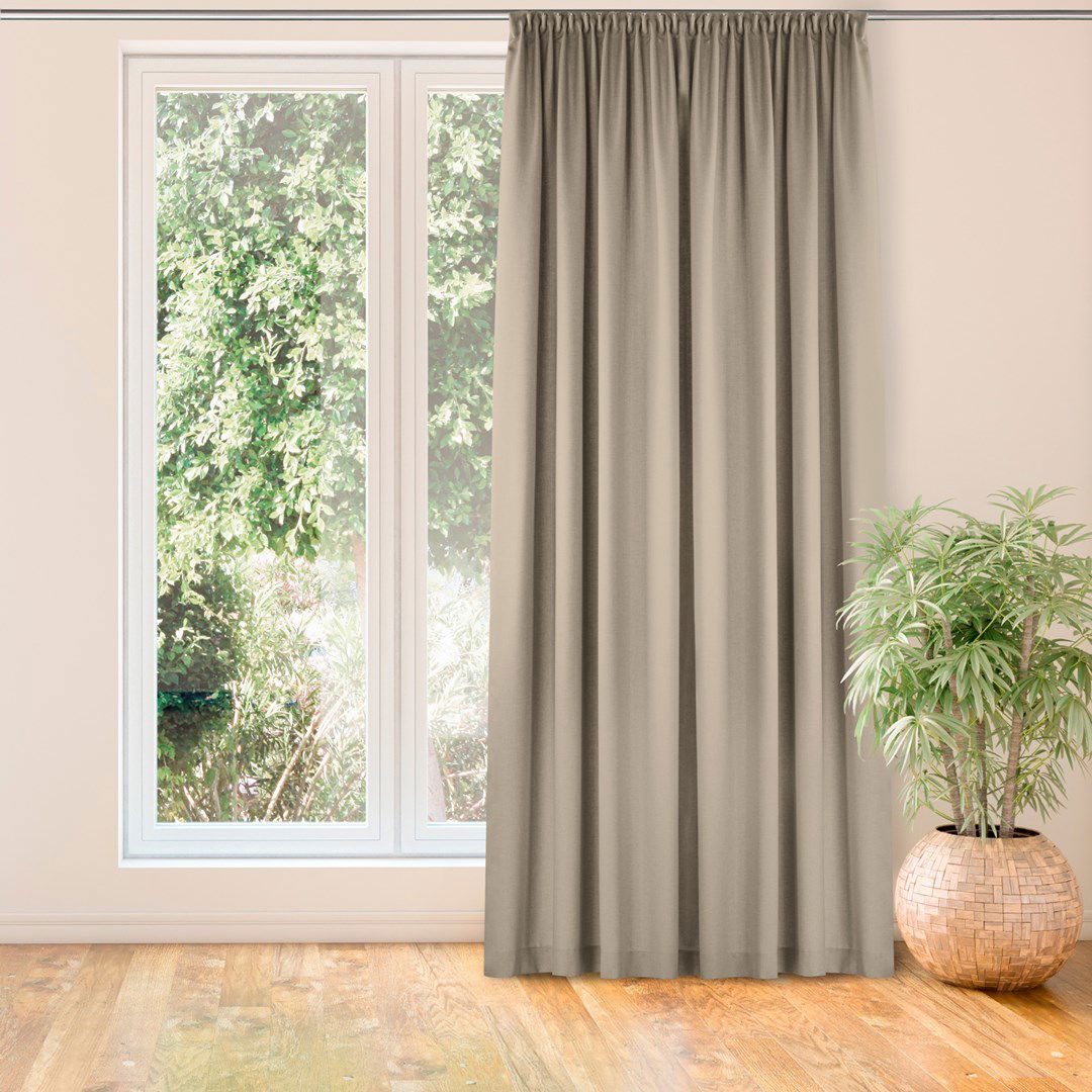 Naktinė užuolaida CARMENA  BEIGE PLEAT, 220x175 cm - 2