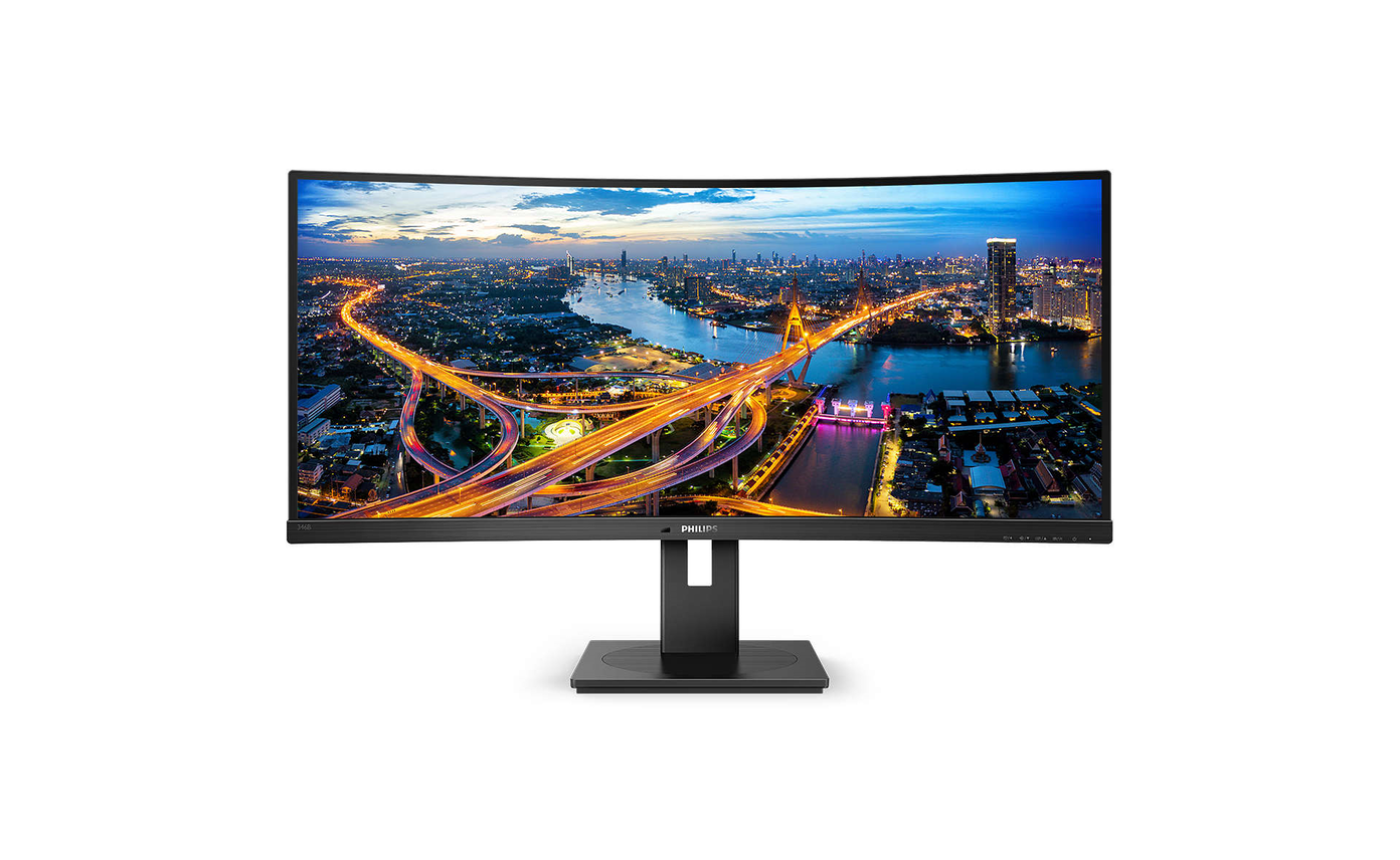 Philips B Line 346B1C/00 34 ", VA, WQHD, 3440 x 1440, 21:9, 5 ms, 300 cd/m², Black-0