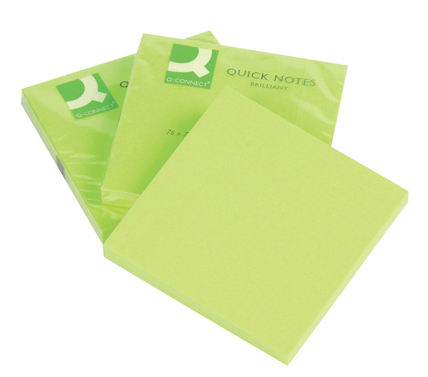 Lipnūs lapeliai neon žali 76x76 mm,  75 vnt-0