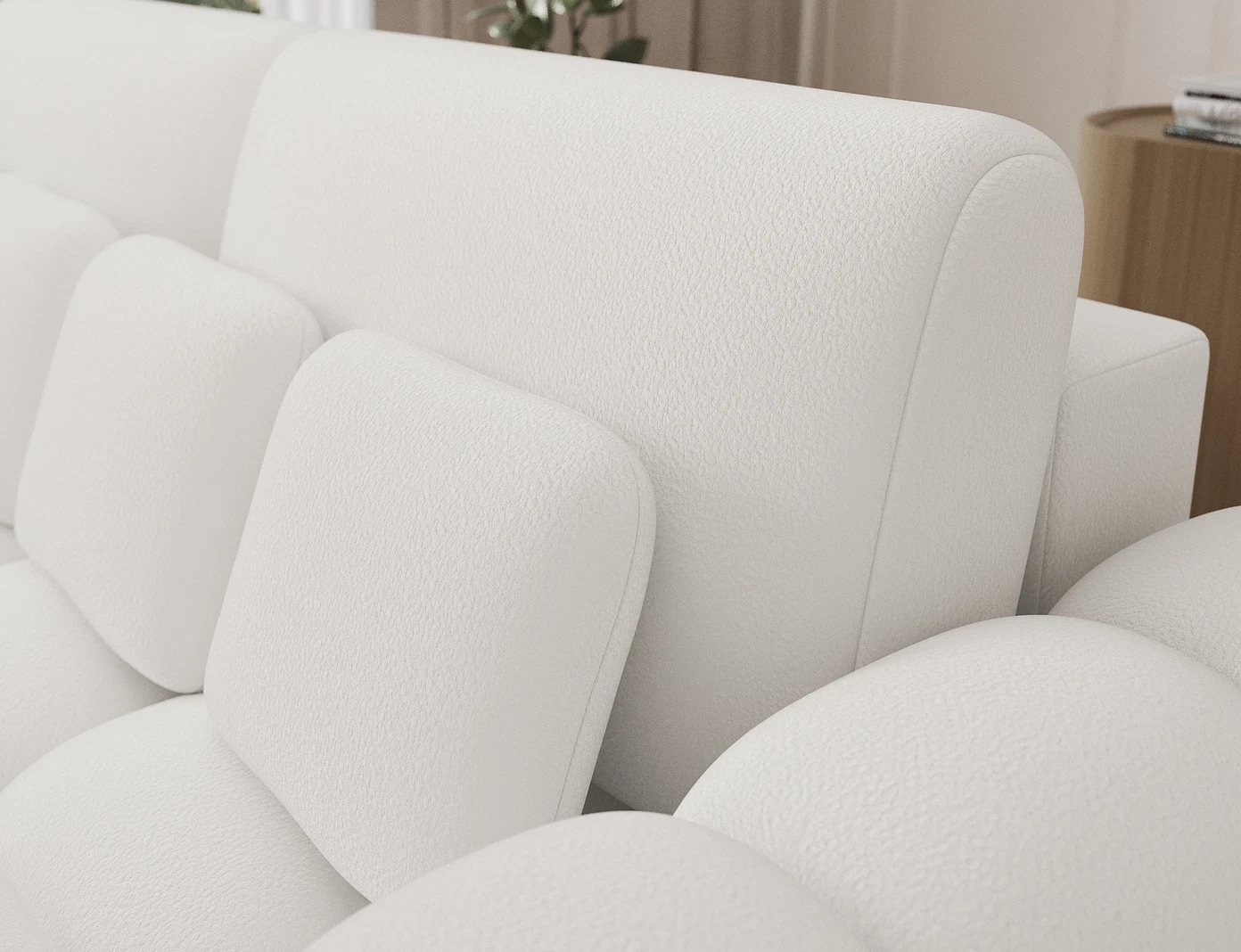 Sofa Cotonn 01PAO, balta - 7