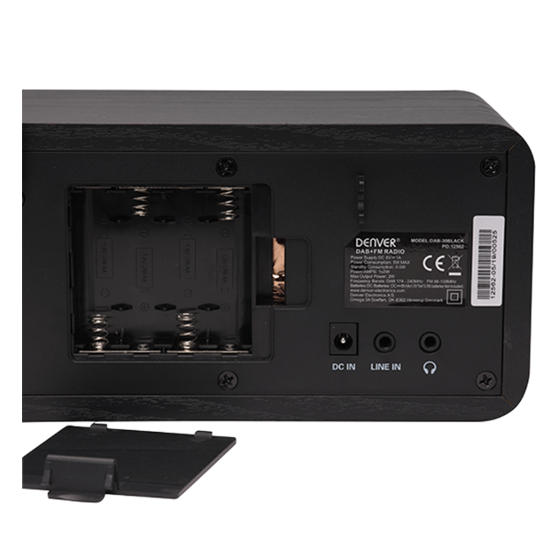 Radijo žadintuvas Denver DAB-30 black - 4
