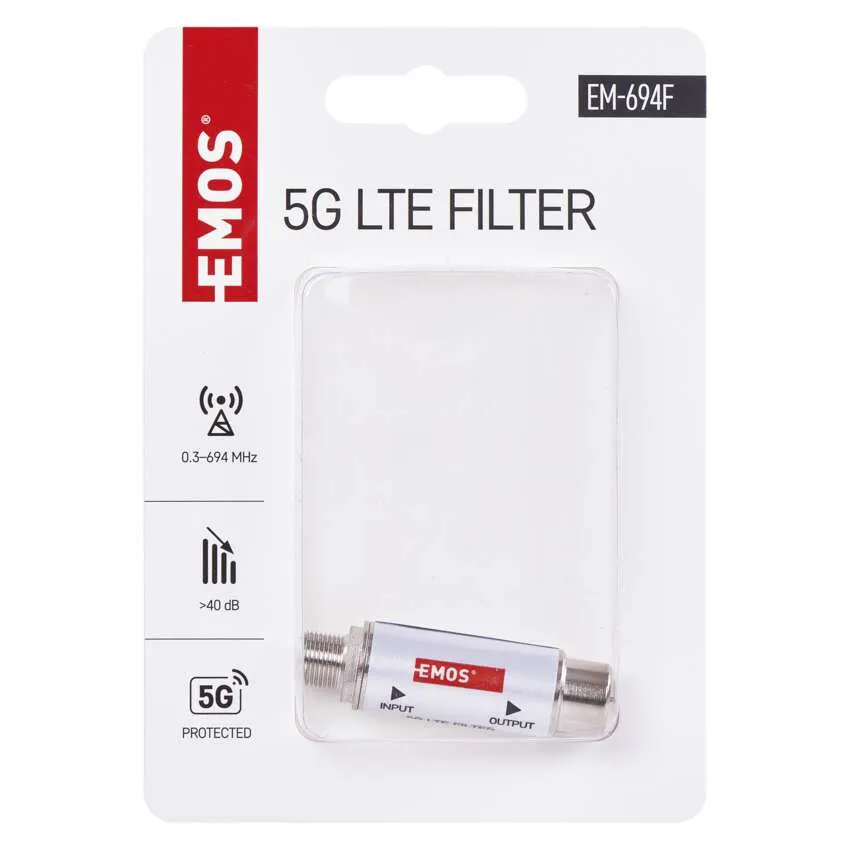 5G filtras, 0,3–694 MHz, IP20-1