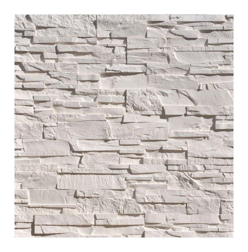 Dekoratyvinio akmens plytelės LIVORNO WHITE, 18/24,5/33/39,5 x 9 cm, 0,46 m2