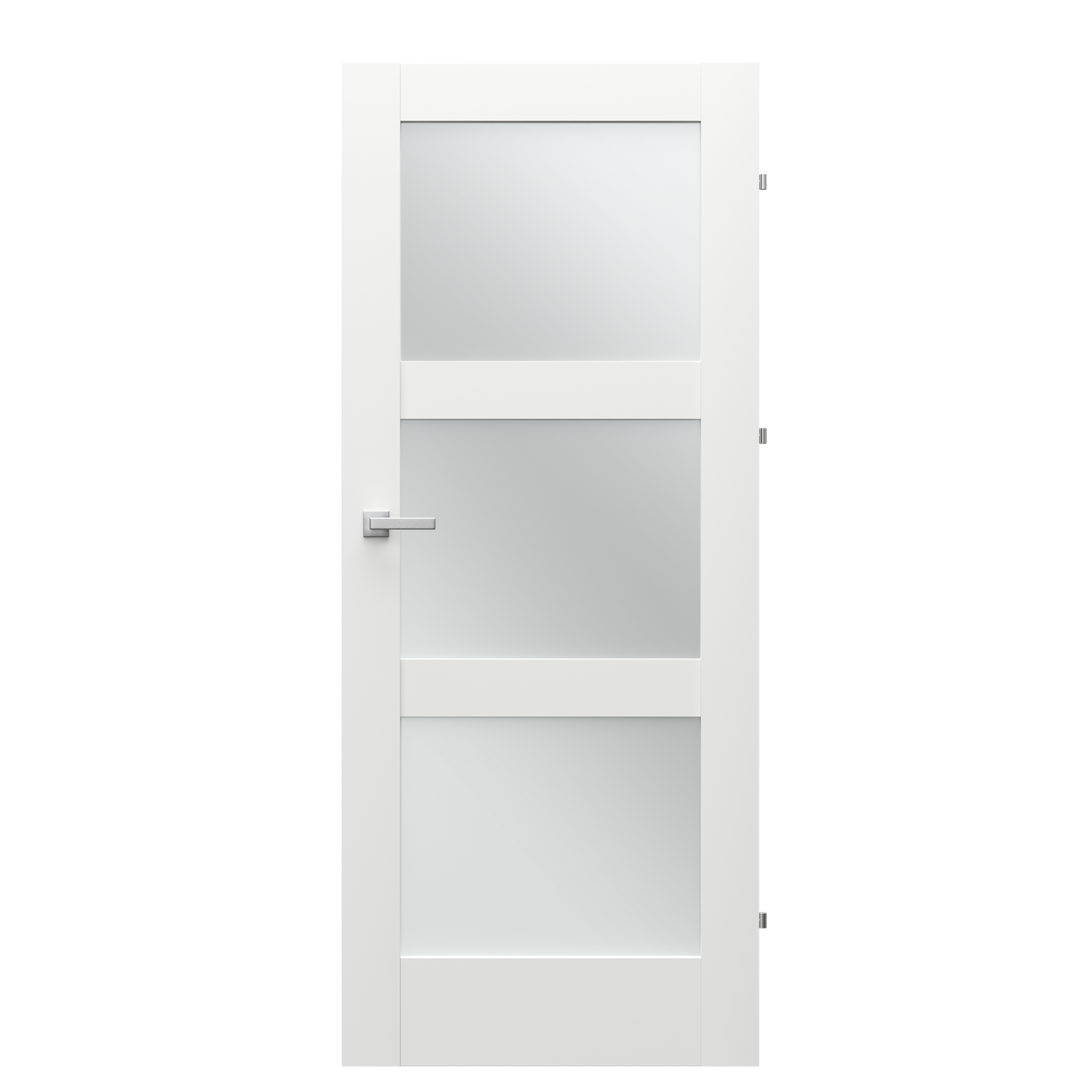 Vidaus durų varčia Verte Home N.3, baltos sp., 644 x 2030 x 40 mm, dešinė