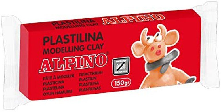 Plastilinas ALPINO, 150 g, raudonas