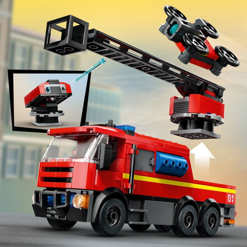 Konstruktorius LEGO City Fire Fire Station with Fire Truck 60414 - 5