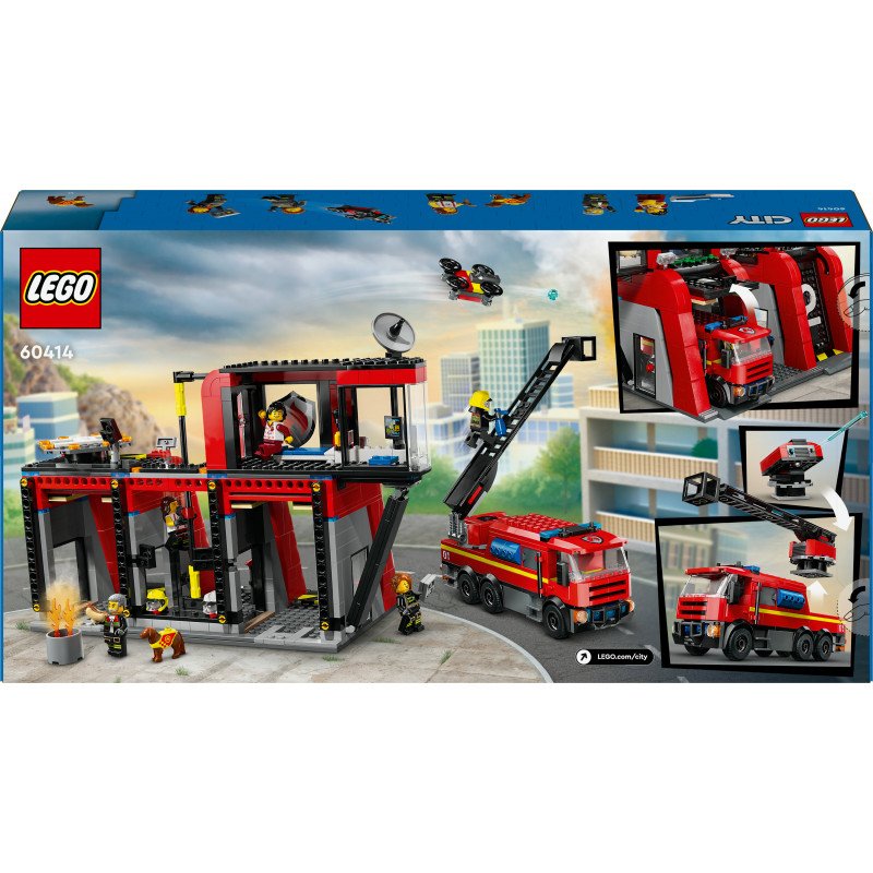 Konstruktorius LEGO City Fire Fire Station with Fire Truck 60414 - 2