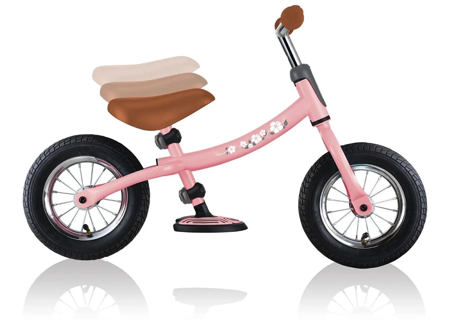 Balansinis dviratis Globber Go Bike, rožinis, 10" - 2
