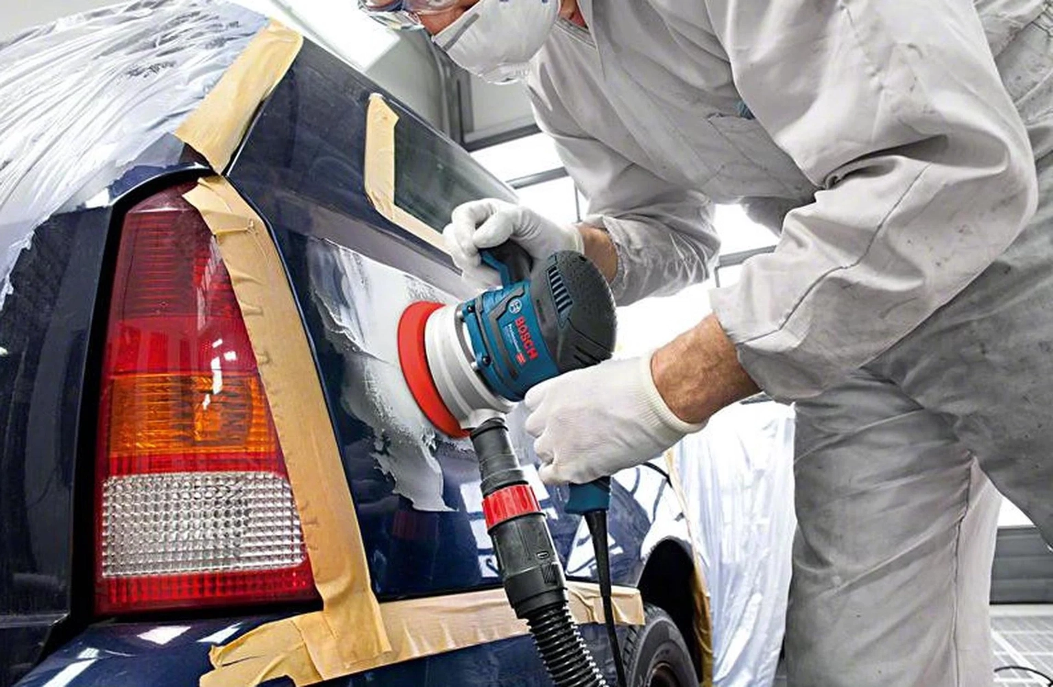 Elektrinis kampinis šlifuoklis BOSCH PRO GEX 40-150, su šepetėliais, 400 W - 4