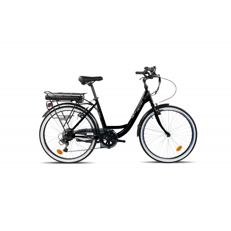 Elektrinis dviratis DENVER E4000, 26", matinė juoda-0