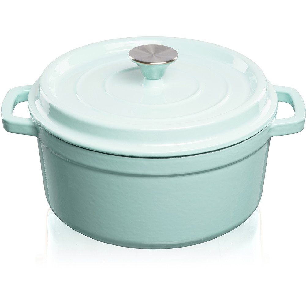 Ketaus puodas Grand Feu, minimalistinio dizaino „Casserole“ su dangčiu,  4.7l, turkio sp.-0