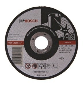 Metalo pjovimo diskas BOSCH, 125 x 2,0 x 22,23 mm, AS 46 T INOX BF
