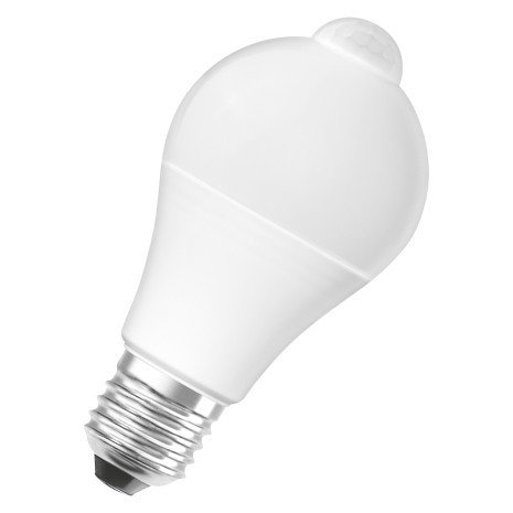 Šviesos diodų lemputė su sensoriumi OSRAM, E27, A60, 9 W, 2700 K, 806 lm, šiltai baltos sp.