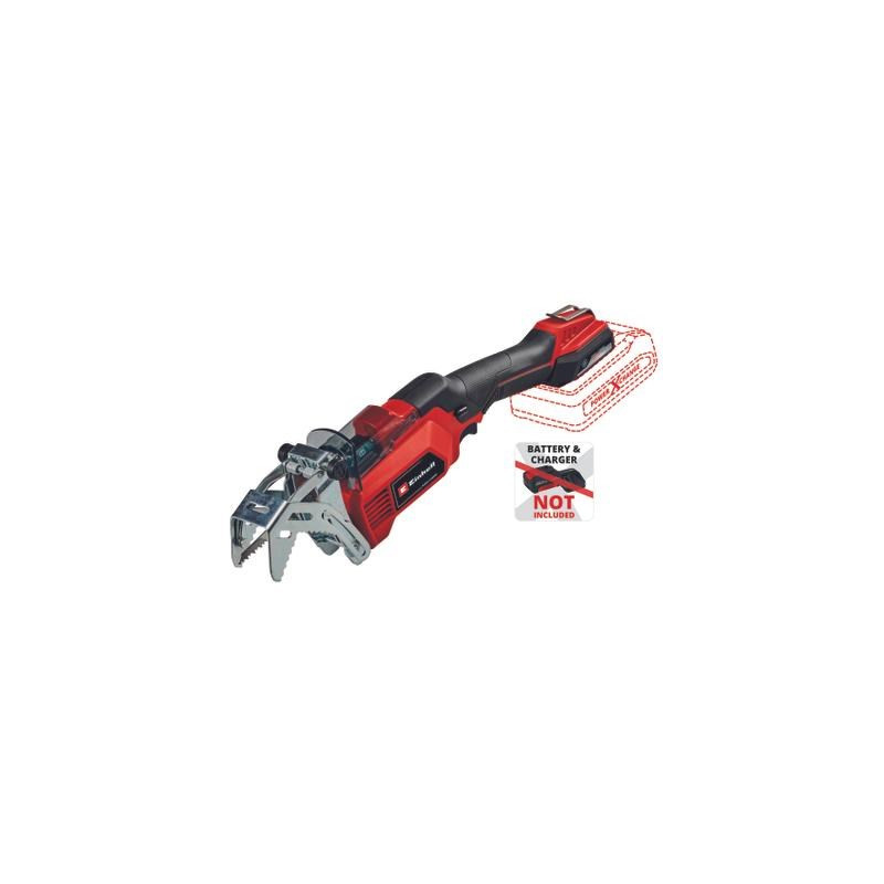 Akumuliatorinis šakų genėjimo pjūklas EINHELL GE-GS 18/150 Li-Solo, 18 V, 10 cm, be akumuliatoriaus-0