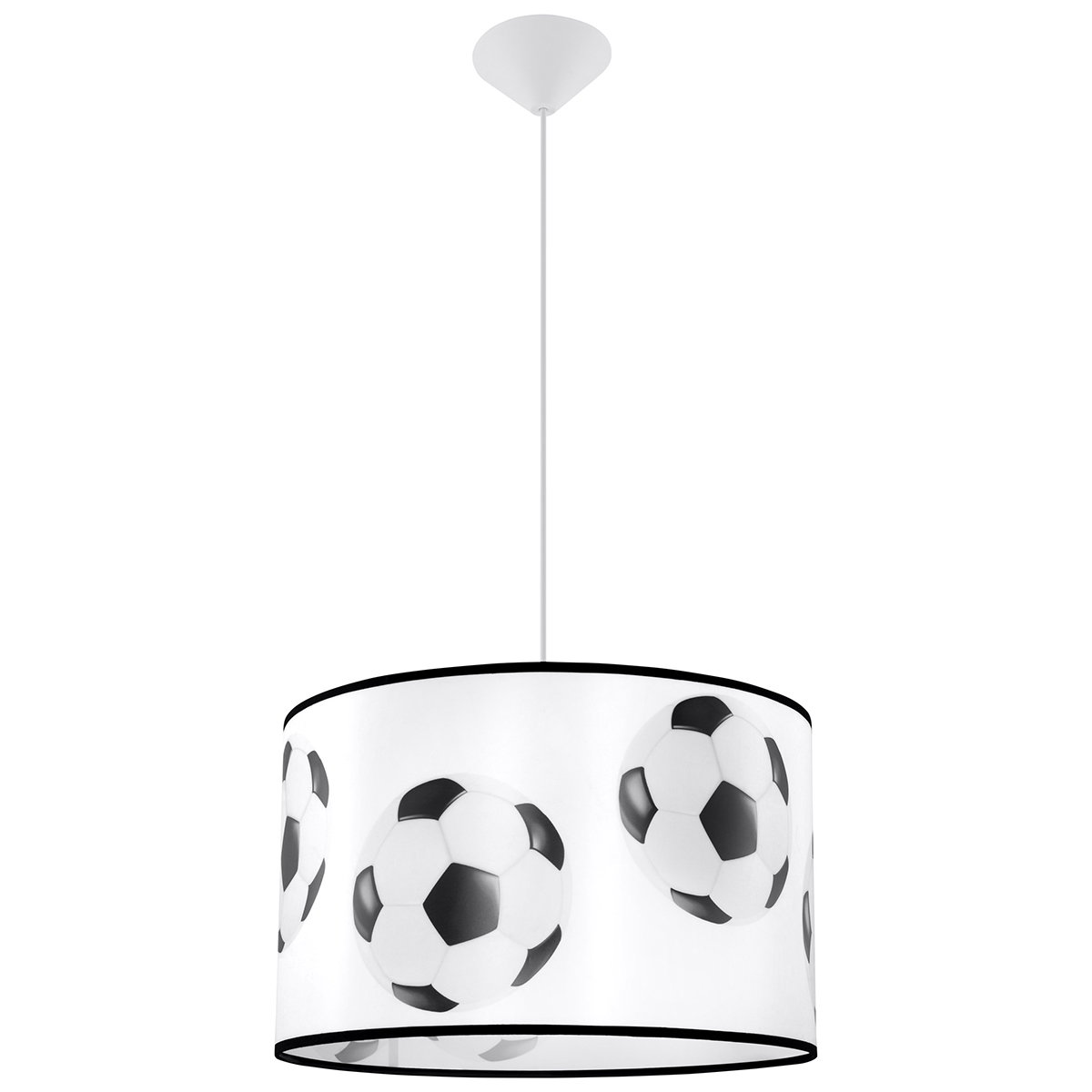 Vaikiškas šviestuvas SOLLUX FOOTBALL A 40, 1xE27, max 15 W LED, balta juoda-0