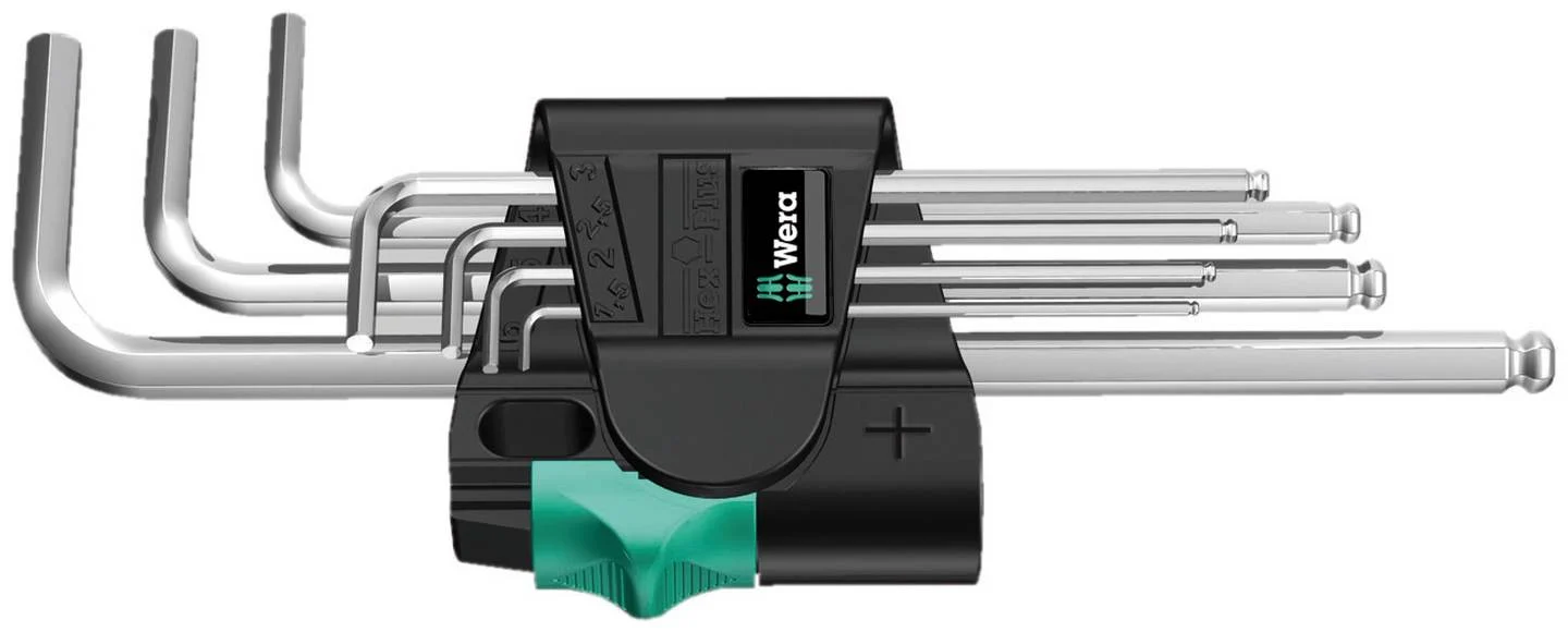 Šešiakampių raktų komplektas Wera 022181, 18 cm, 7 vnt.-0