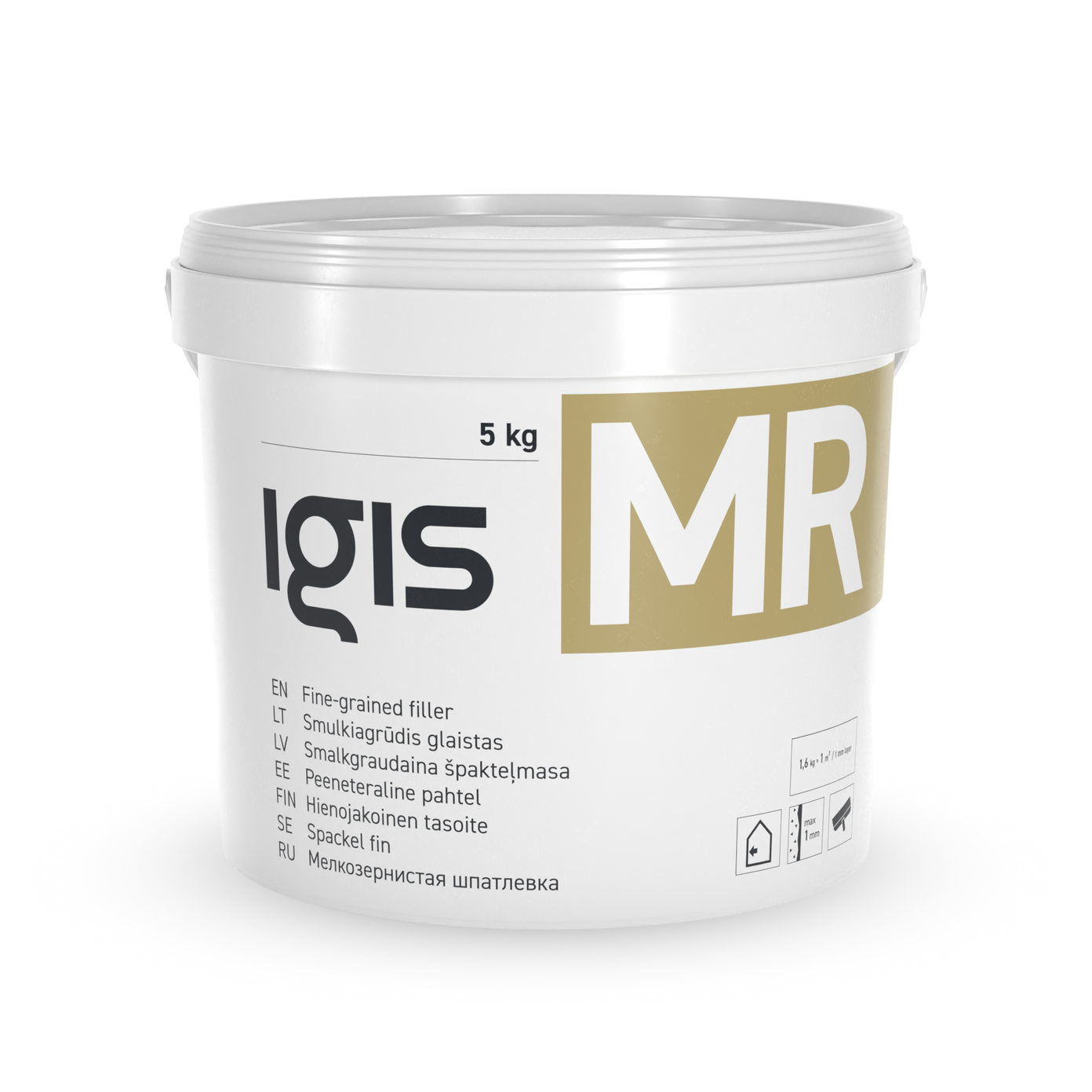 Smulkiagrūdis glaistas IGIS.MR, 5 kg-0