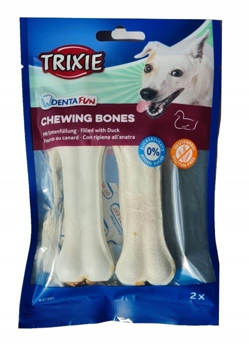 Skanėstas šunims TRIXIE Denta Fun Bone with duck, 70 g - 1