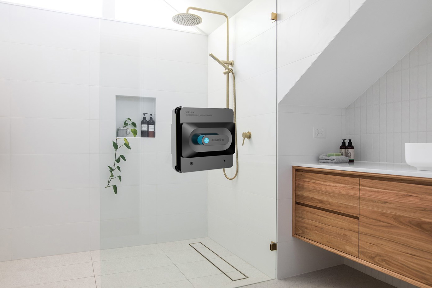 Langų valymo robotas Mamibot W120-T (juoda ir mėlyna) - 6