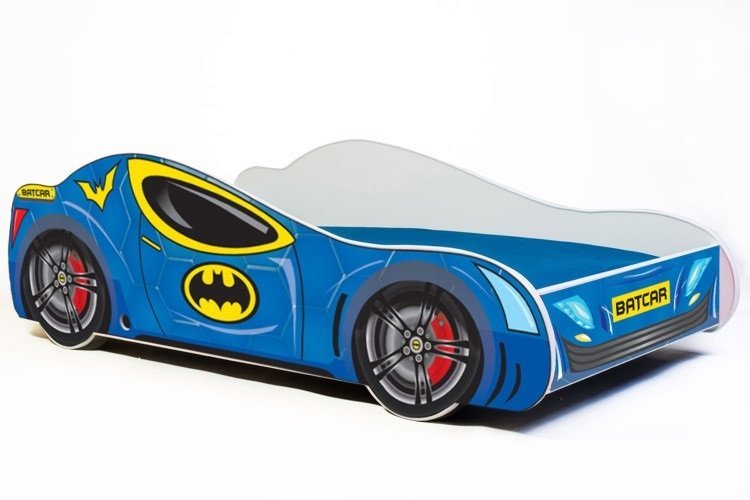 Vaikiška lova Bat Car, 140x70 cm