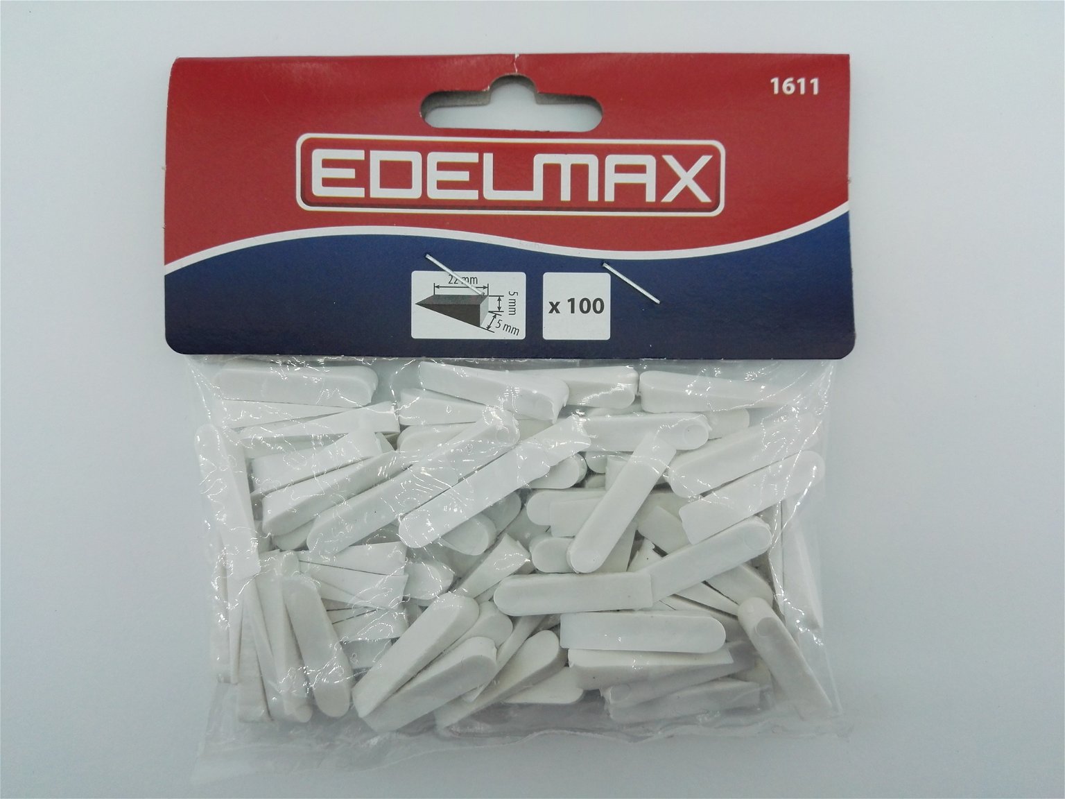 Plytelių kaišteliai EDELMAX, 5 x 5 x 26 mm, 100 vnt.