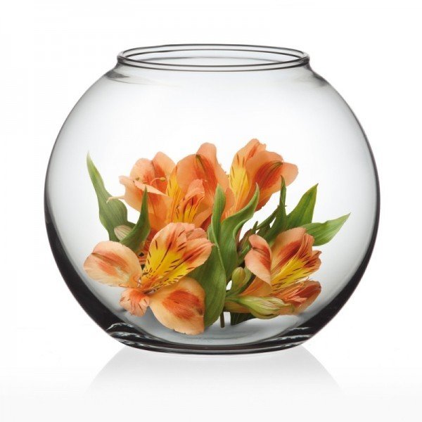 Stiklinė vaza, 14 x 16,5 cm