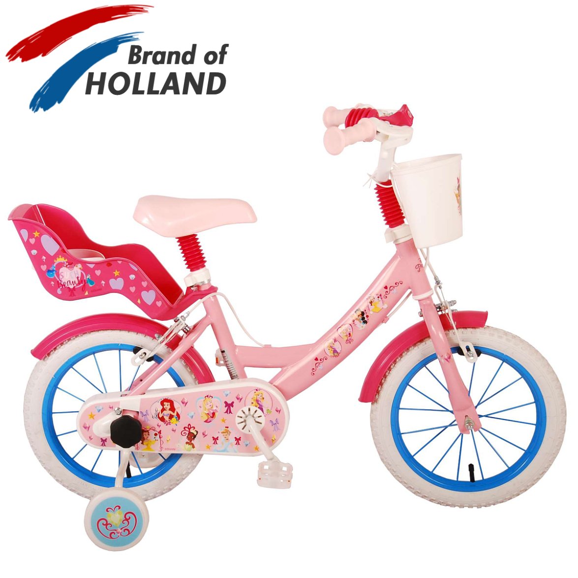 Vaikiškas dviratis VOLARE 14" Disney Princess (21562) rožinis - 1