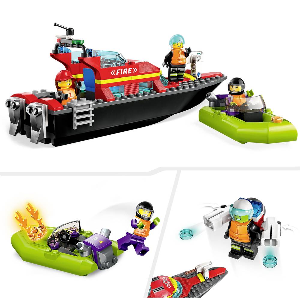 Konstruktorius LEGO City Fire Rescue Boat - 4